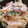 エビのハーブクリームパスタ