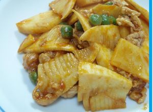 ➏焼肉のたれでたけのこと豚肉の炒めたん➏-レシピのメイン写真