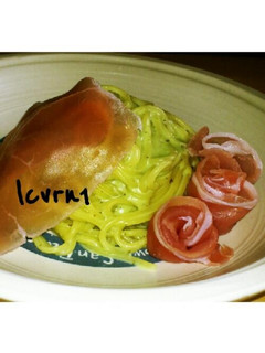 簡単♡生ハムとバジルのクリームパスタ-レシピのメイン写真
