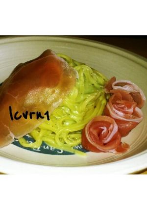 簡単♡生ハムとバジルのクリームパスタ-レシピのメイン写真
