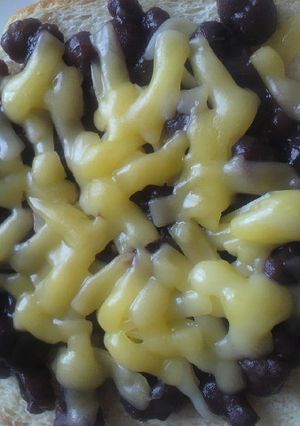 小倉チーズトースト-レシピのメイン写真