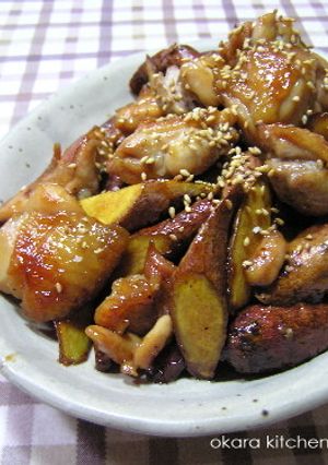 鶏と薩摩芋の 甘じょっぱ照り照り-レシピのメイン写真