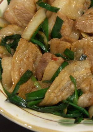 豚ばら肉とニラの中華炒め-レシピのメイン写真