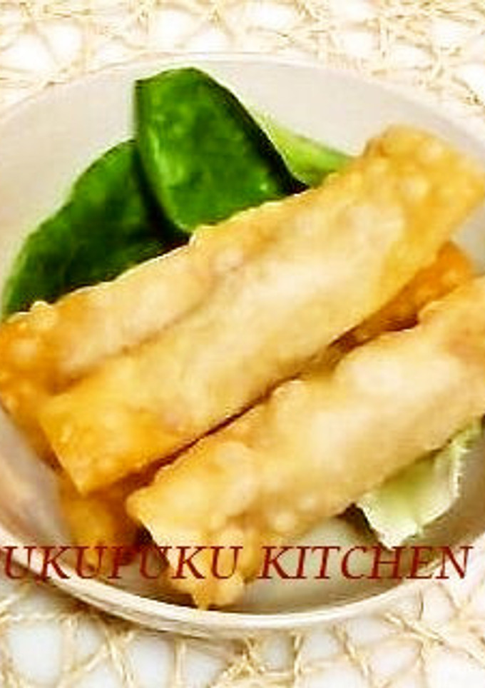 餃子の皮で簡単♬鶏ささみの巻き揚げ-レシピのメイン写真