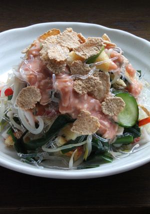 ヘルシー!野菜たっぷりプチプチ海藻麺-レシピのメイン写真