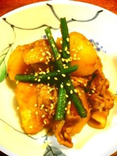 お母さんのほくほくじゃがいも韓国風煮-レシピのメイン写真
