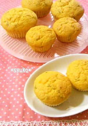 塩麹入り*大葉と人参の米粉カップケーキ*-レシピのメイン写真