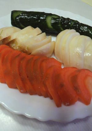 麹と水各100・塩30で作る塩麹の浅漬け-レシピのメイン写真