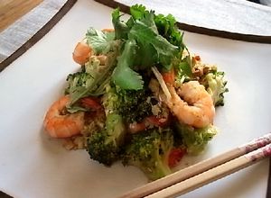 海老とブロッコリーのレモングラス香味炒め-レシピのメイン写真
