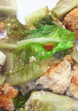 レタスと豆腐の甘味噌炒め-レシピのメイン写真