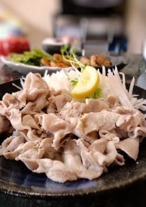 大葉と梅の風味★豚肉の冷やししゃぶしゃぶ-レシピのメイン写真