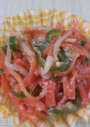 お弁当に彩り♪野菜のピーナッツバター和え-レシピのメイン写真