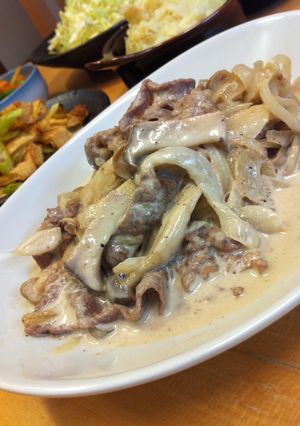 牛肉ときのこのクリーム煮♪-レシピのメイン写真