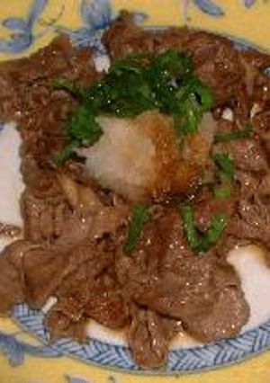 牛肉の炒め物　大根おろし味ポン-レシピのメイン写真