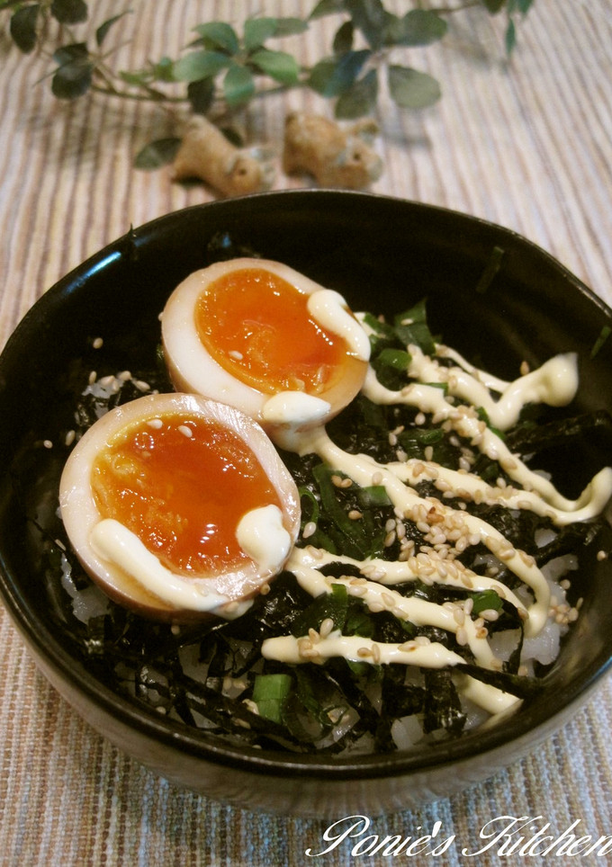 とろ～り半熟卵が美味しい☆煮卵丼-レシピのメイン写真