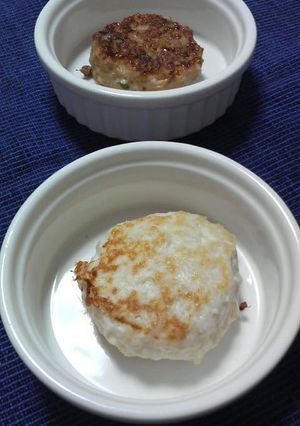 チーズ風味ハンバーグ手づかみ離乳食-レシピのメイン写真