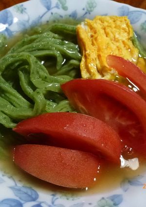 パセリ入り中華風うどん-レシピのメイン写真