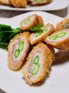 豚肉とアスパラの梅しそフライ-レシピのメイン写真