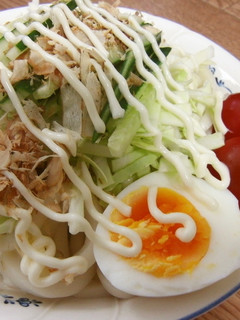 柚子胡椒マヨで☆節約サラダうどん-レシピのメイン写真