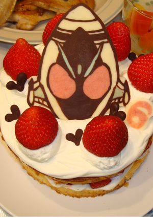 フォーゼのチョコプレート◇誕生日ケーキ-レシピのメイン写真