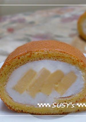 ホットケーキミックスで【プリンロール】-レシピのメイン写真