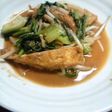 油揚げの胡麻味噌炒め