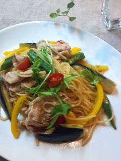 夏野菜いっぱい♪冷しゃぶパスタ-レシピのメイン写真