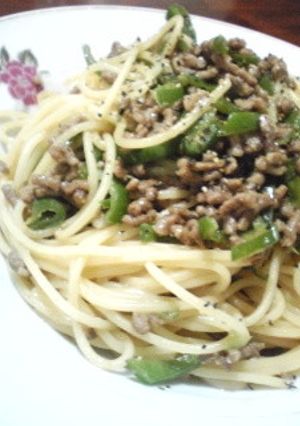 挽き肉の味噌パスタ-レシピのメイン写真