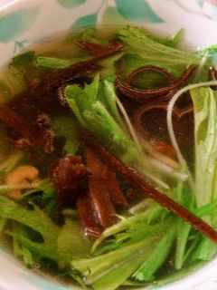 水菜のスープ-レシピのメイン写真