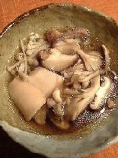 たくさんきのこと鴨の煮物-レシピのメイン写真