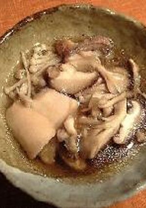 たくさんきのこと鴨の煮物-レシピのメイン写真