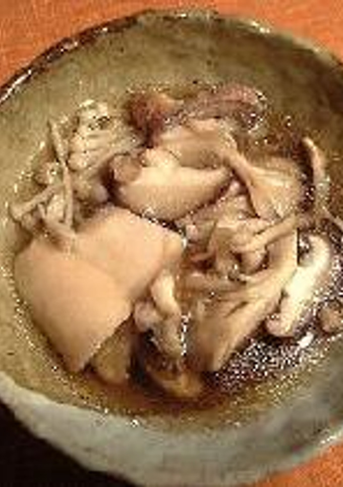たくさんきのこと鴨の煮物-レシピのメイン写真