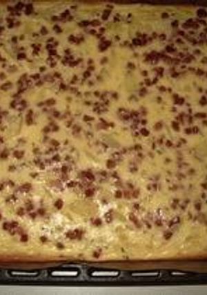 白ワイン・ビールに合う！ツビーベルクーヘン（Zwiebelkuchen)-レシピのメイン写真