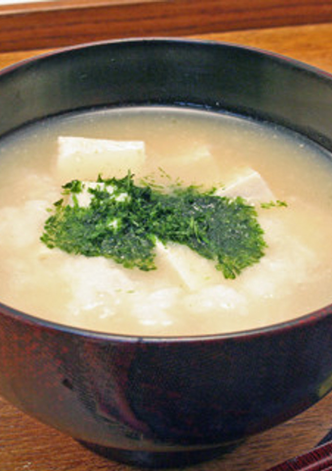 とろろと豆腐のみそ汁-レシピのメイン写真