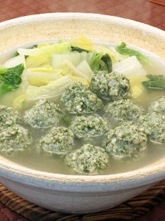 青のり風味の鶏団子鍋-レシピのメイン写真