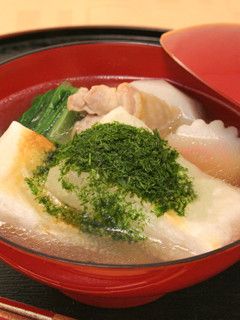磯の香りたっぷり雑煮-レシピのメイン写真