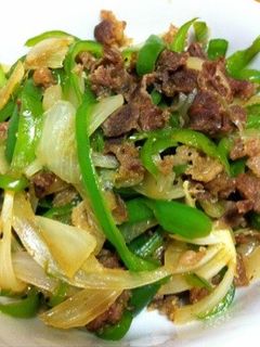☆簡単☆牛肉と野菜の青椒肉絲風炒めもの。-レシピのメイン写真