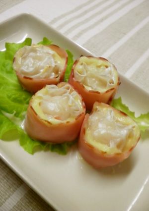 ＊お弁当♪焼売のベーコン＆チーズ巻き＊-レシピのメイン写真