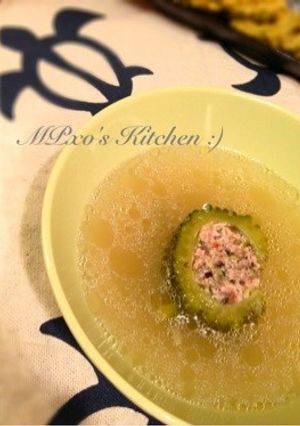 簡単♪タイ風*ゴーヤ肉詰めスープ-レシピのメイン写真