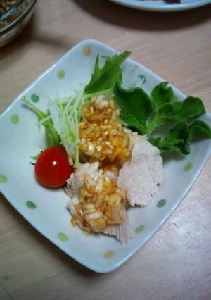 鶏むね肉のサラダ-レシピのメイン写真