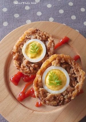 お弁当に♪ウズラの卵のミニスコッチエッグ-レシピのメイン写真