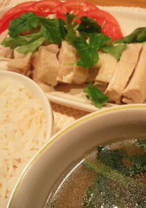 シンガポールチキンライス　塩麹タレ添え-レシピのメイン写真