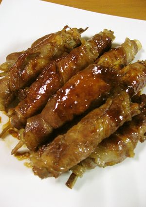 肉巻きごぼう-レシピのメイン写真