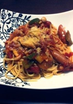 トマトソースパスタ-レシピのメイン写真