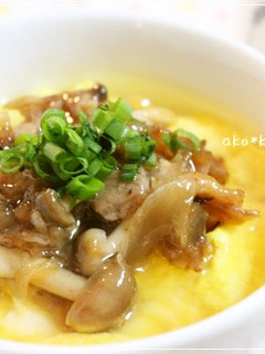 *豚の照り玉餡かけ丼*-レシピのメイン写真