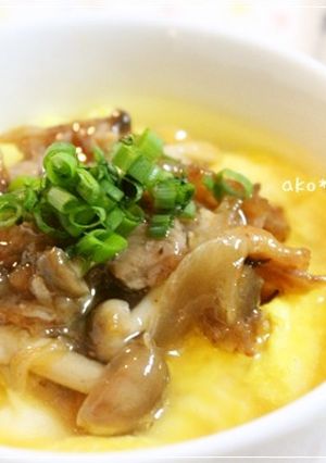 ＊豚の照り玉餡かけ丼＊-レシピのメイン写真