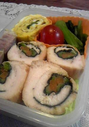 鶏ささみロールの照り焼き-レシピのメイン写真