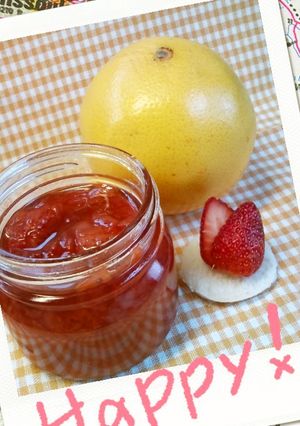 苺とグレープフルーツの甘さ控えめジャム-レシピのメイン写真