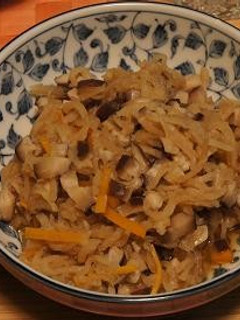 切干大根&椎茸&人参の煮物-レシピのメイン写真