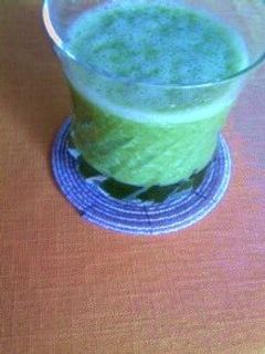 水菜とバナナのグリーンスムージー-レシピのメイン写真